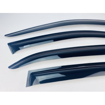 Дефлектори вікон Mercedes E-class W-212 2009-2016 Sedan накладні (DEFL) Q2-1